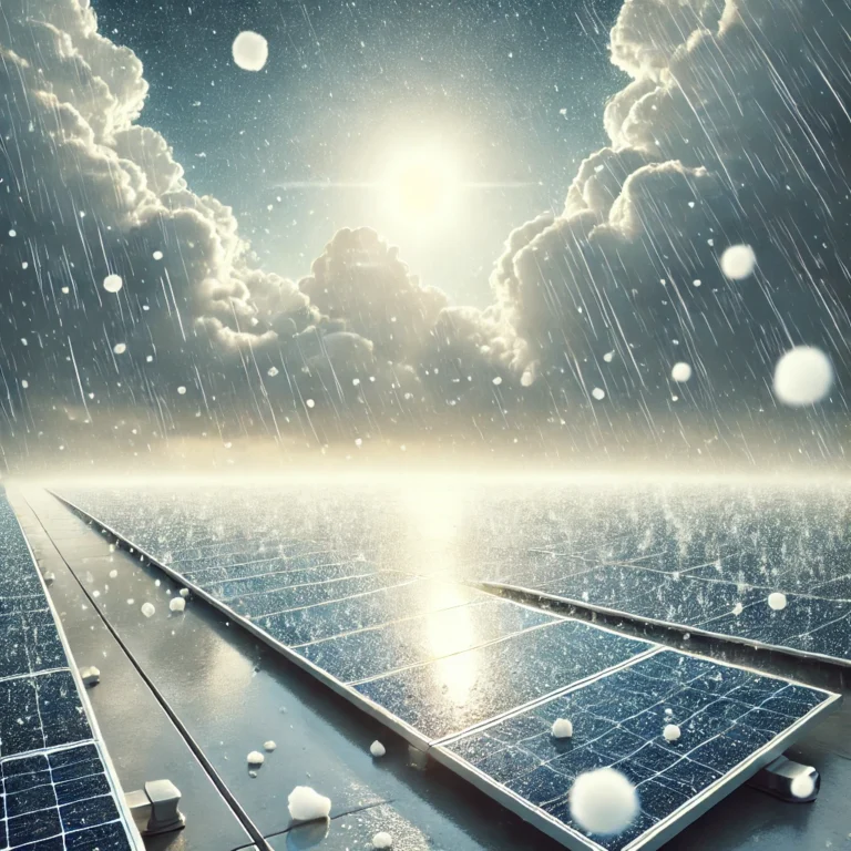 Zonnepanelen hagel