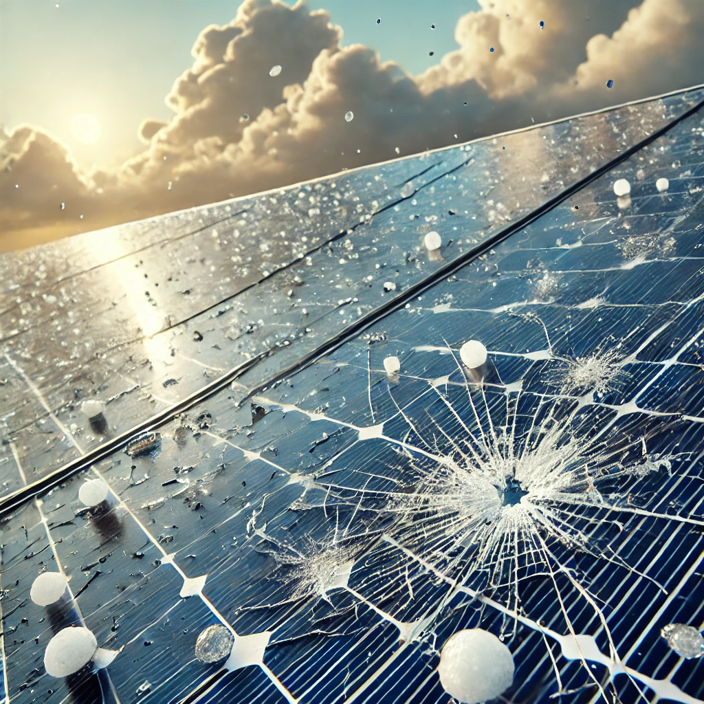 Zonnepanelen hagel